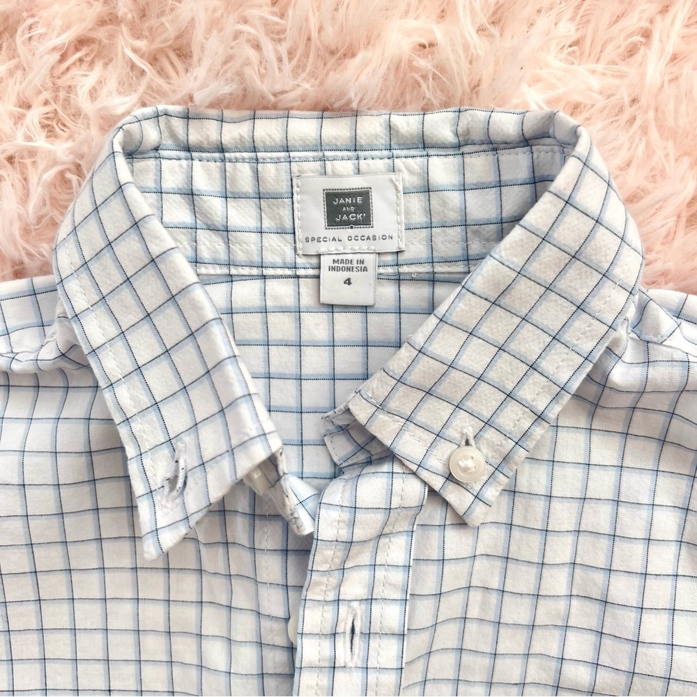 Janie and Jack special occasion tailored button up.